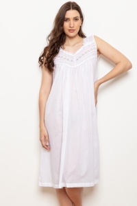 Raffas Cotton Voile Sleeveless Nightdress